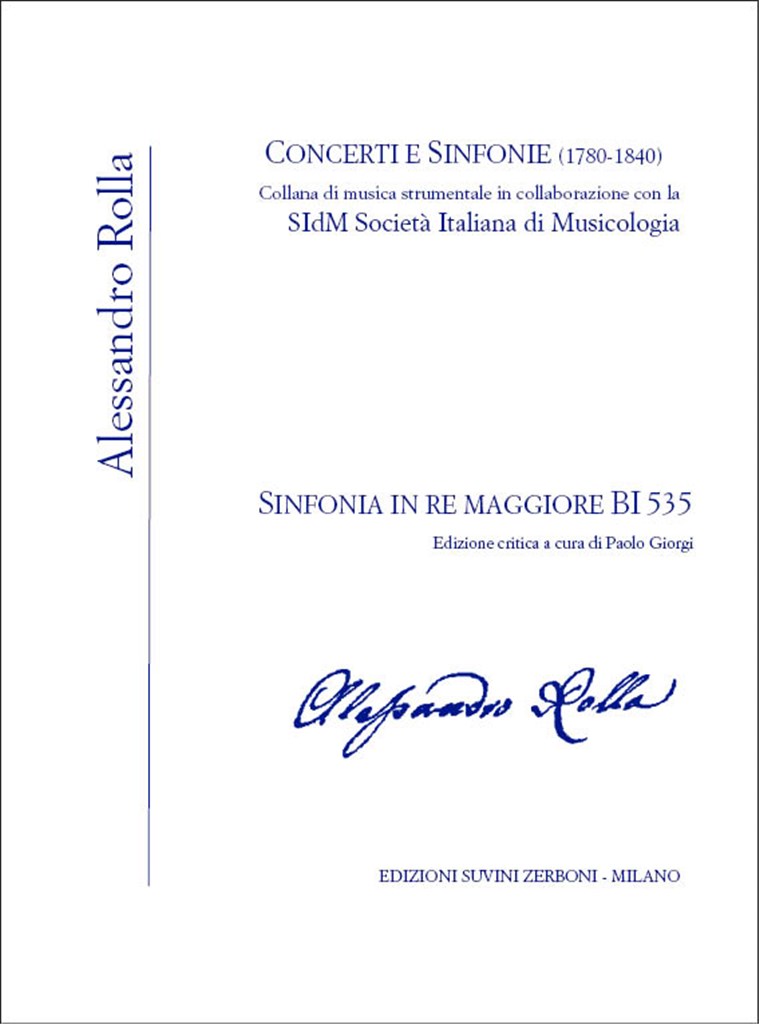Sinfonia in re maggiore BI 535